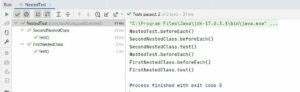 nested tests execution
