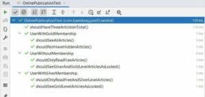 online publication test scenario