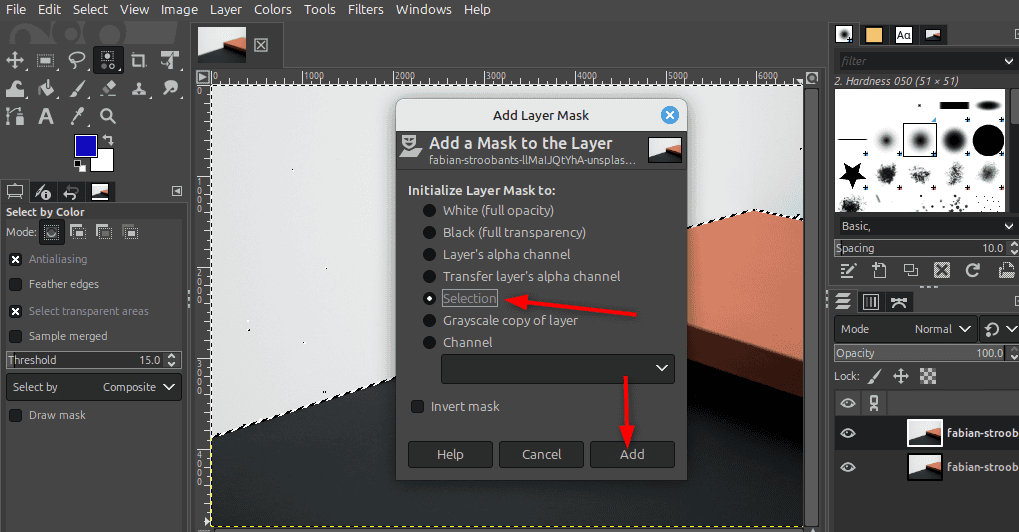 Adding layer selection 