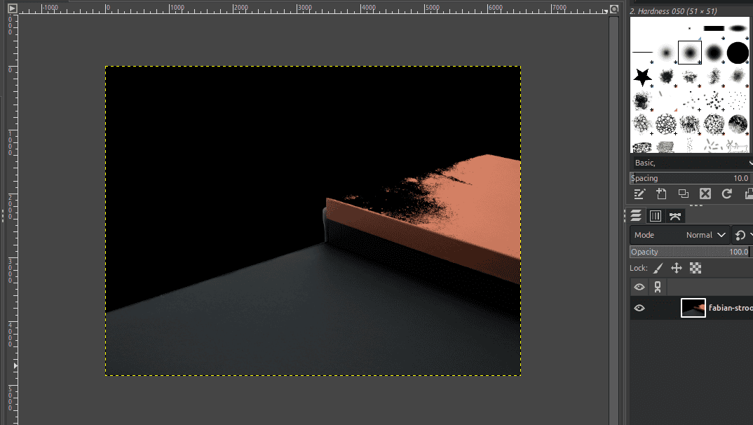 Color exchange tool output with higher threshold value